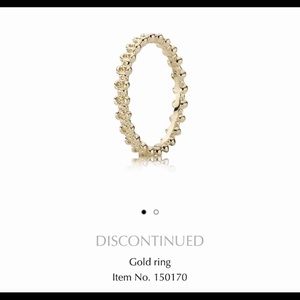 Solid Gold Authentic Pandora Ring